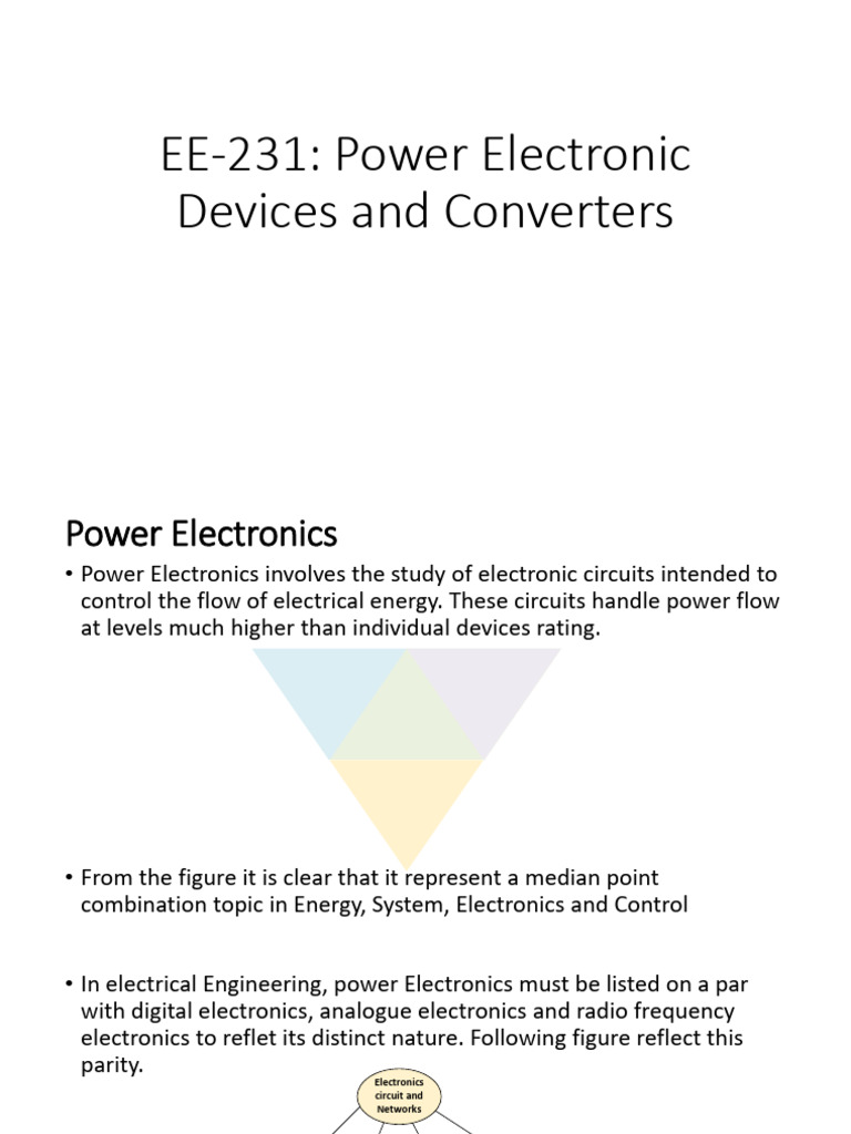 EE231 Notes | PDF | P–N Junction | Power Electronics