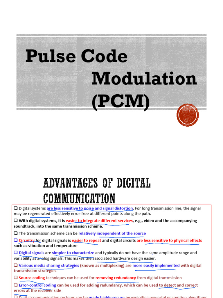 Understanding Pulse Code Modulation | PDF | Signal To Noise Ratio ...