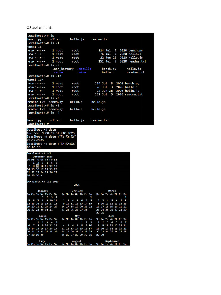 Os Assign Shots | PDF