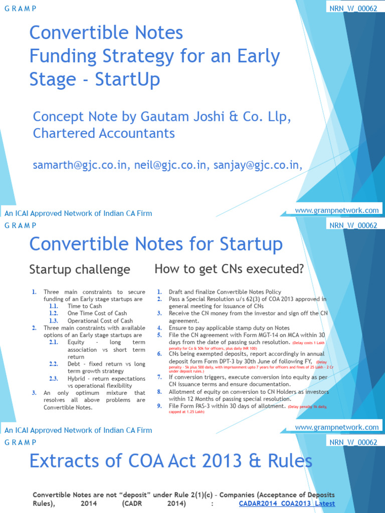 Convertible Notes and Start Ups | PDF | Securities (Finance ...