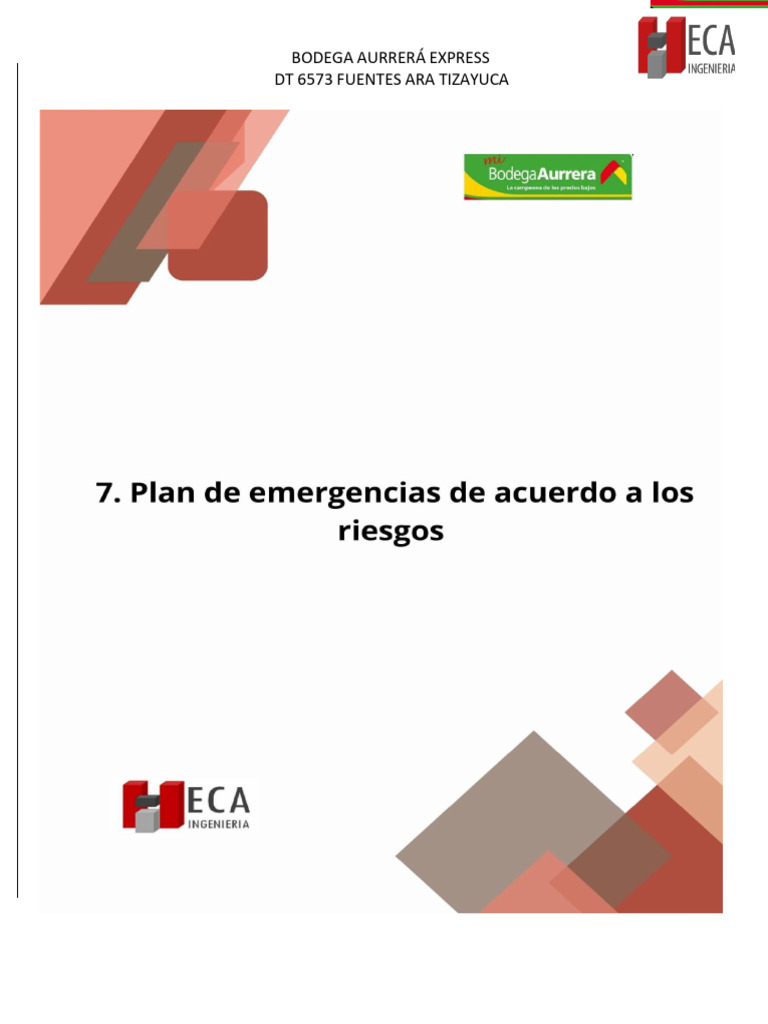 Plan de Emergencias HECA | PDF | Quemar | Deshidración