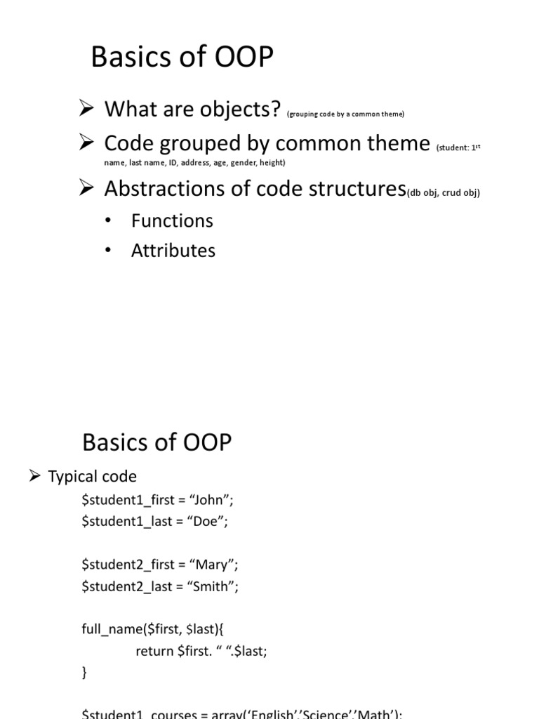 Understanding Object-Oriented Programming | PDF | Object (Computer ...