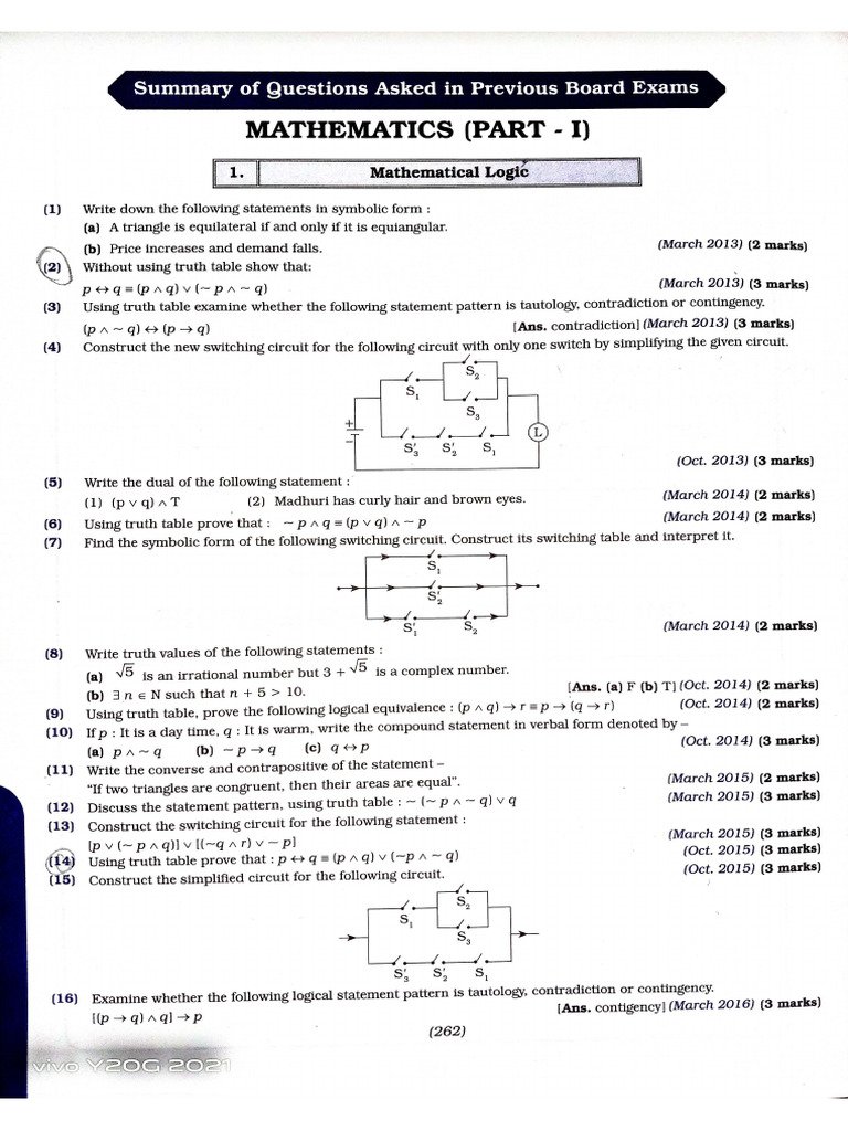 Maths PYQS (Uttam) | PDF