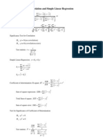 Correlation and Simple Linear Regression