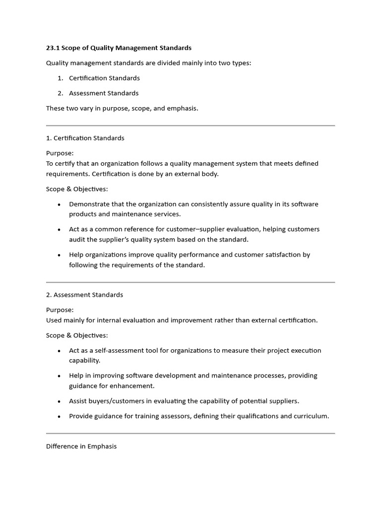 Quality Management Standards Overview | PDF | Quality Management | Audit