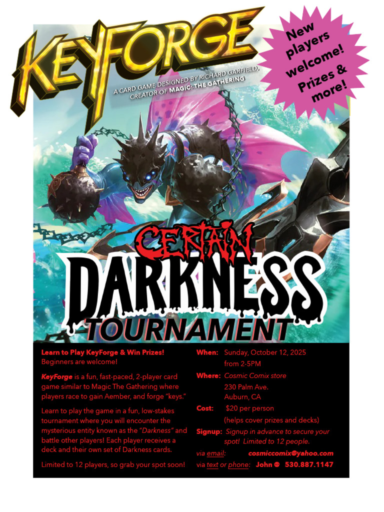 KeyForge Certain Darkness 2025 | PDF | Card Games | Playing Cards