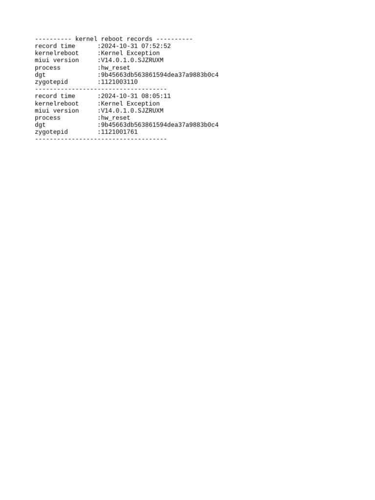 Local Kernel Exception Record | PDF