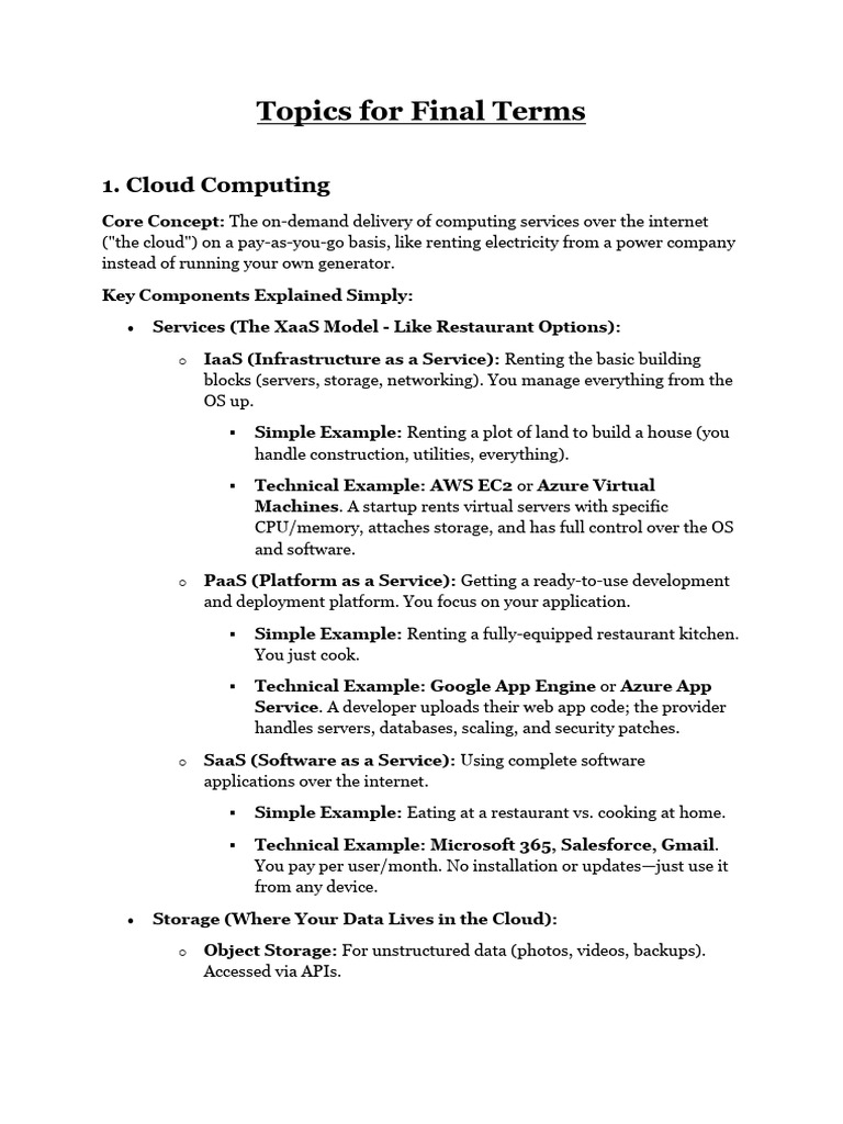 Key Topics in Cloud Computing & AI | PDF | Wireless Ad Hoc Network ...