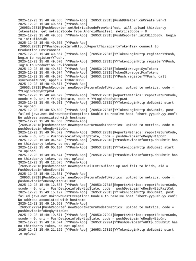 Pushsvc Log | PDF | Hypertext | Web Development