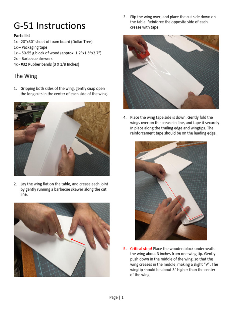 G-51 Instructions | PDF | Empennage | Aircraft