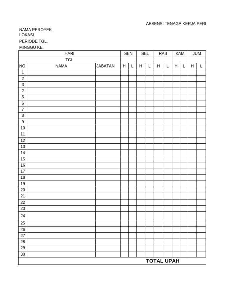 Absen 2 | PDF