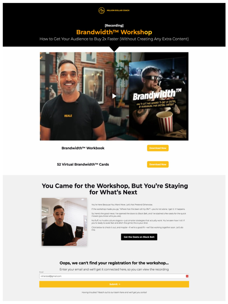 6 - Brandwidth Workshop™ - Recording | PDF