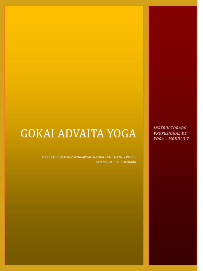 Modulo V - Instructorado Profesional de Yoga 2017 | PDF | Vedas | Yoga