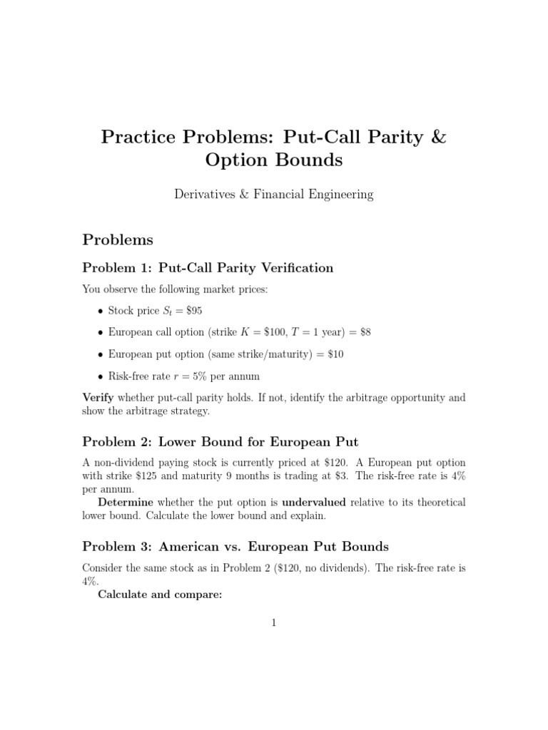 Call and Put Options Questions - 2025-12-05 - 213720 | PDF | Option ...