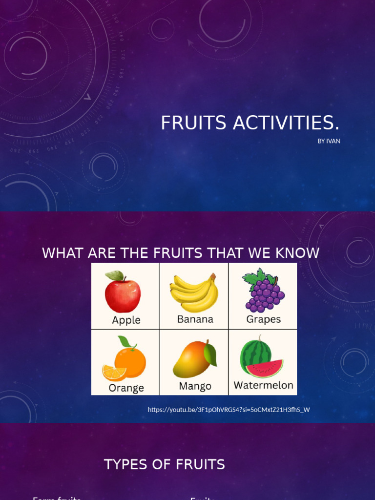 Fruits Activities | PDF