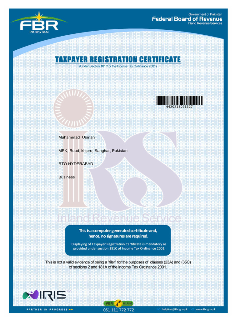 Registration No.: Muhammad Usman | PDF