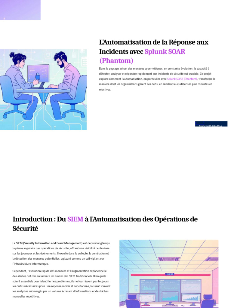 Automatisation des Incidents avec Splunk SOAR | PDF | Sécurité des ...