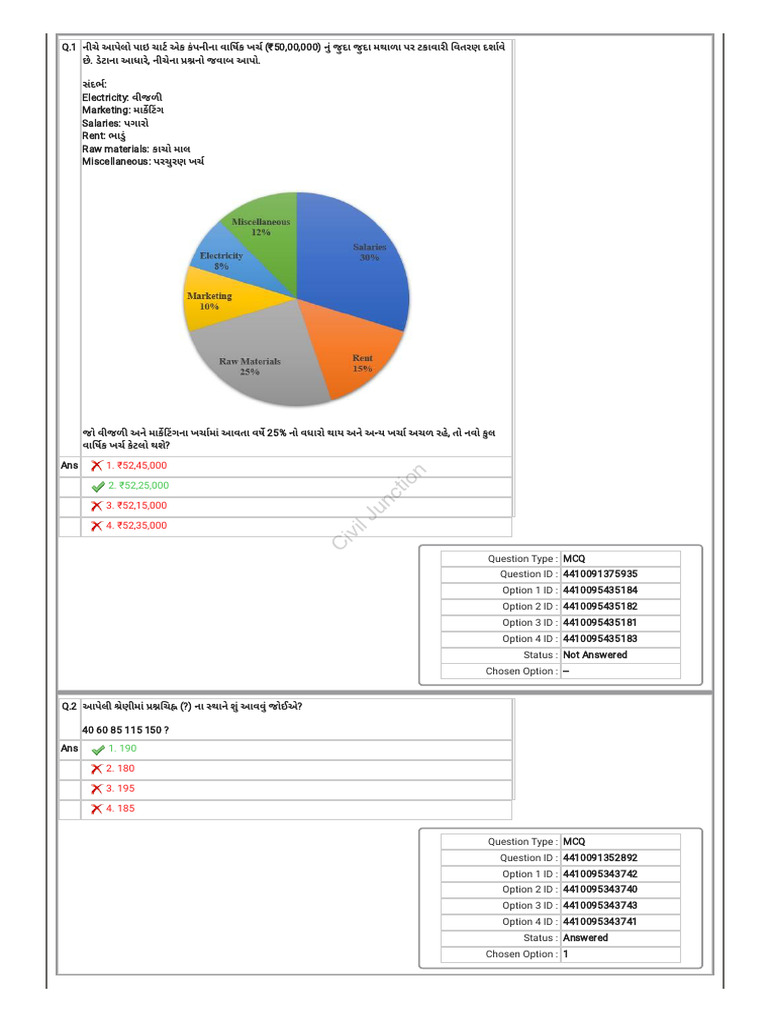 GSSSB Planning Assistant Paper 21 Dec 2025 TCS | PDF