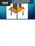 Types and Functions of Base Plates | PDF | Column | Bending