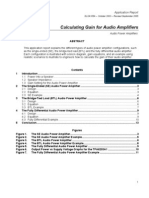 Calculating Gain For Audio Amplifier