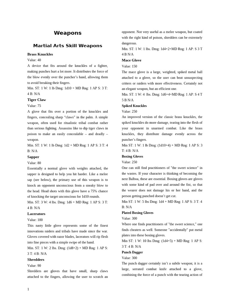 Comprehensive Guide to Martial Arts Weapons | PDF | Shotgun | Revolver