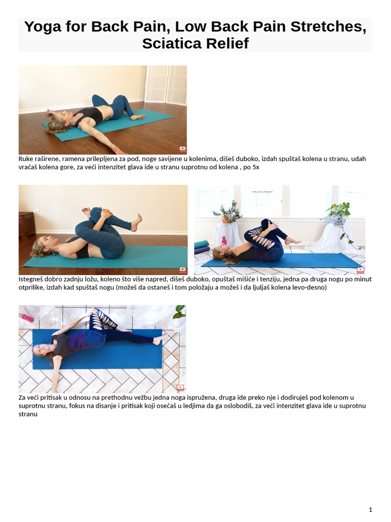 Yoga For Back Pain | PDF