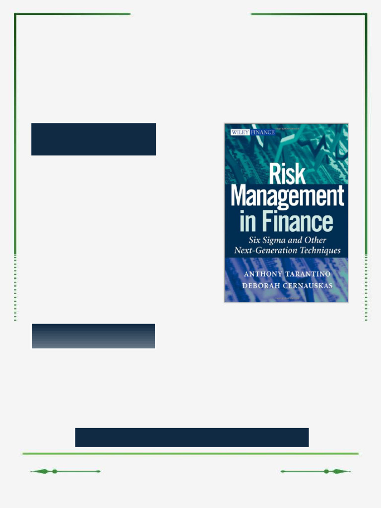Risk Management in Finance Six Sigma and other Next Generation ...