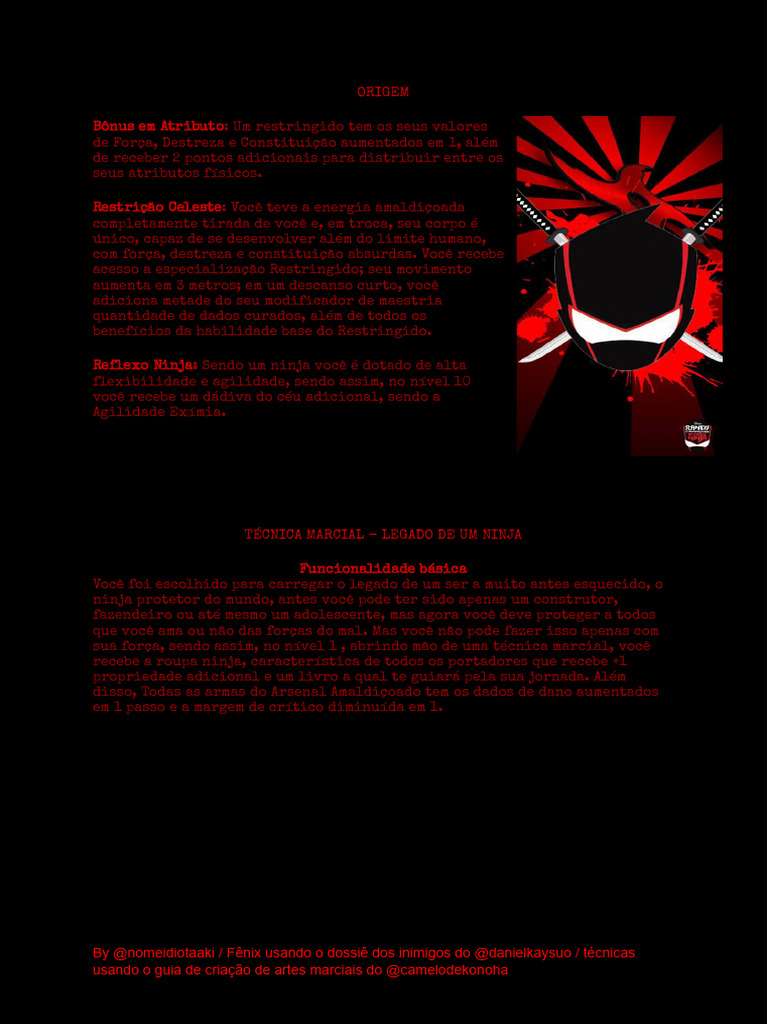 Técnicas e Habilidades de Ninja | PDF