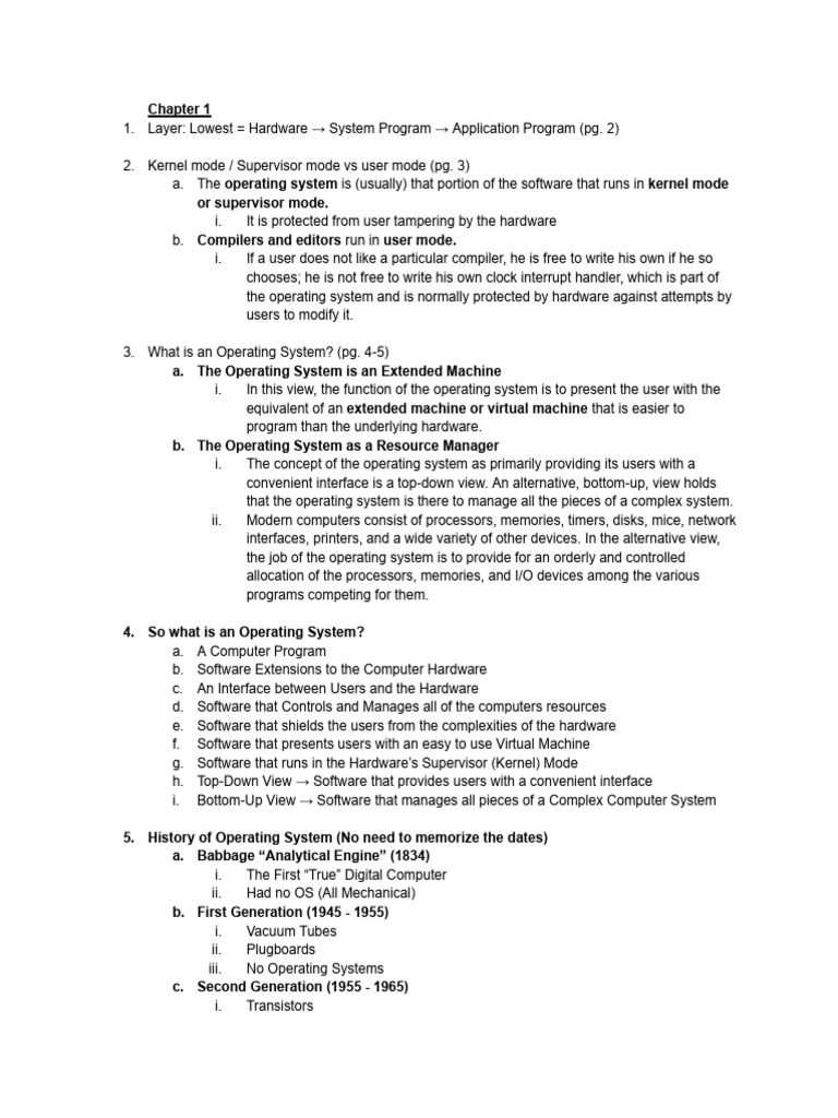 Understanding Operating Systems Basics | PDF | Operating System ...