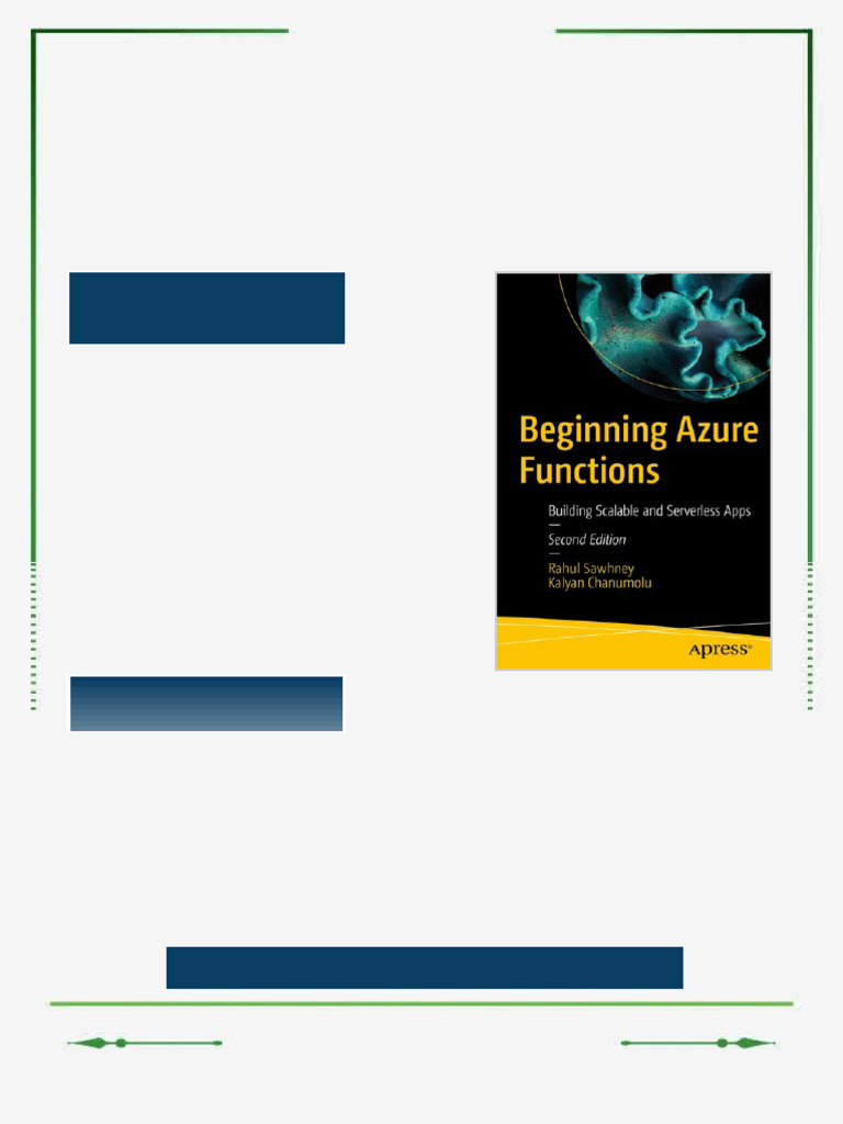 Beginning Azure Functions: Building Scalable and Serverless Apps 2nd ...