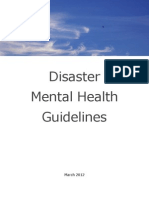 Disaster Mental Health Guidelines