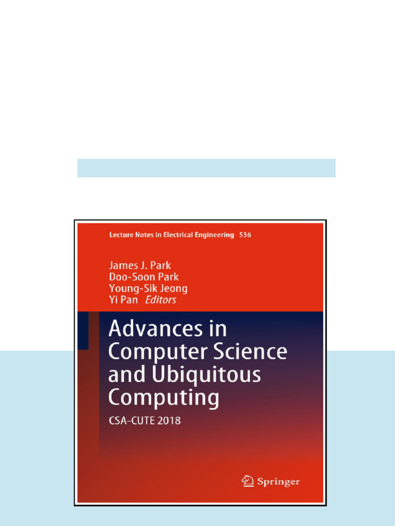 Advances In Computer Science And Ubiquitous Computing Csacute 2018 1st ...