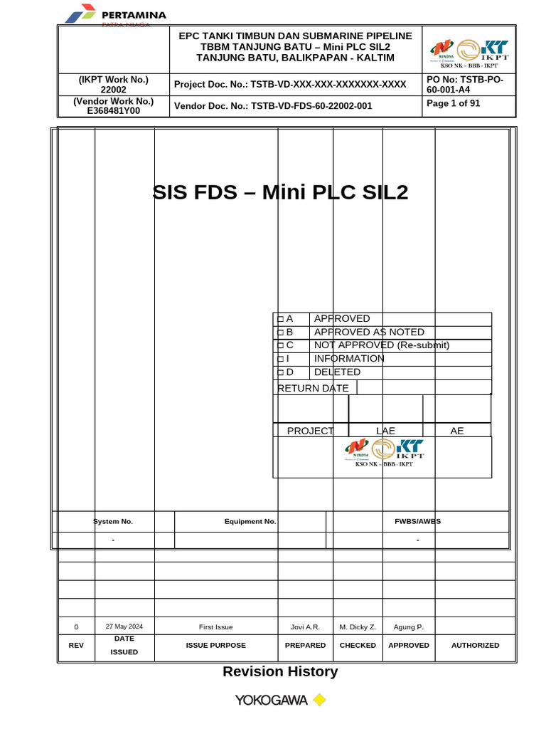 Sis Fds - Mini PLC Sil2: Revision History | PDF | Programmable Logic ...
