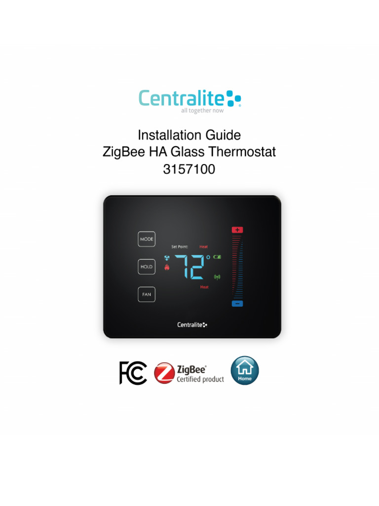 Thermostat Installation Guide | PDF | Thermostat | Fahrenheit