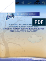 Pursuing a Climate-Sensitive National Budget for FY 2012