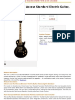 Gibson Les Paul Axcess Standard Electric Guitar, Stopbar, Ebony