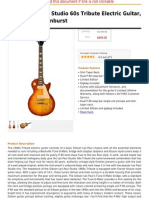 Gibson Les Paul Studio 60s Tribute Electric Guitar, Worn Cherry Sunburst