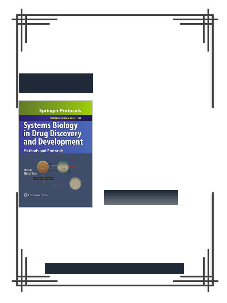 Systems Biology in Drug Discovery and Development Methods and Protocols ...