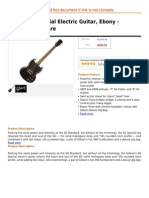 Gibson SG Special Electric Guitar, Ebony - Chrome Hardware