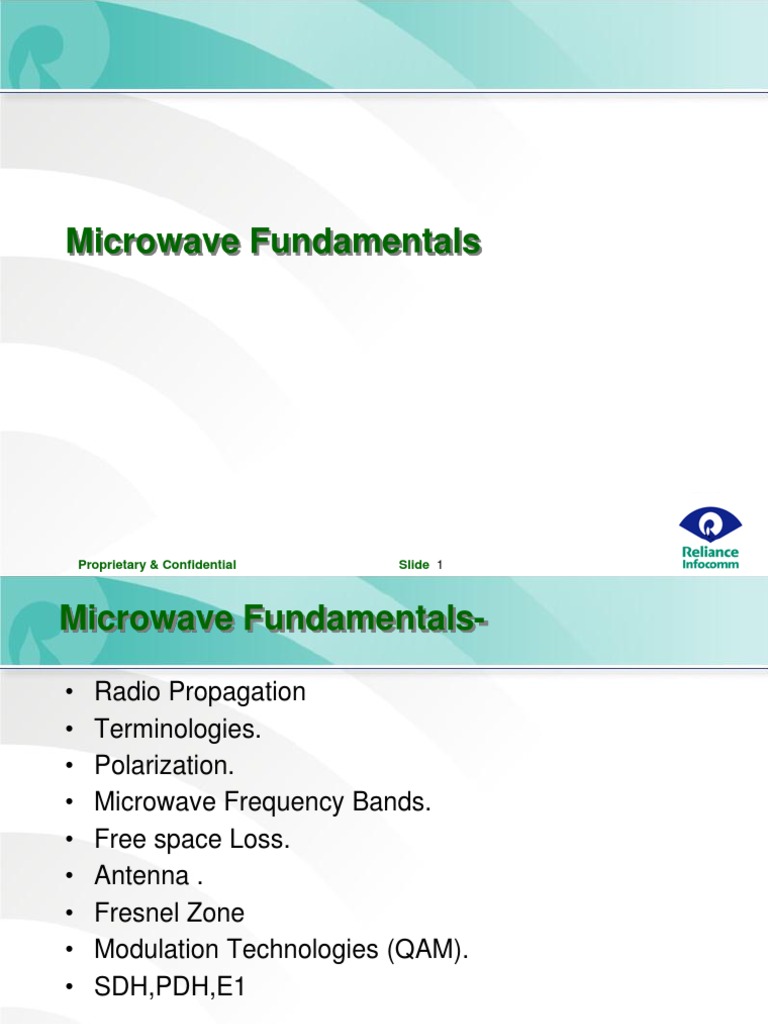 Microwave Propagation Fundamentals Guide | PDF | Radio Spectrum | Radio ...