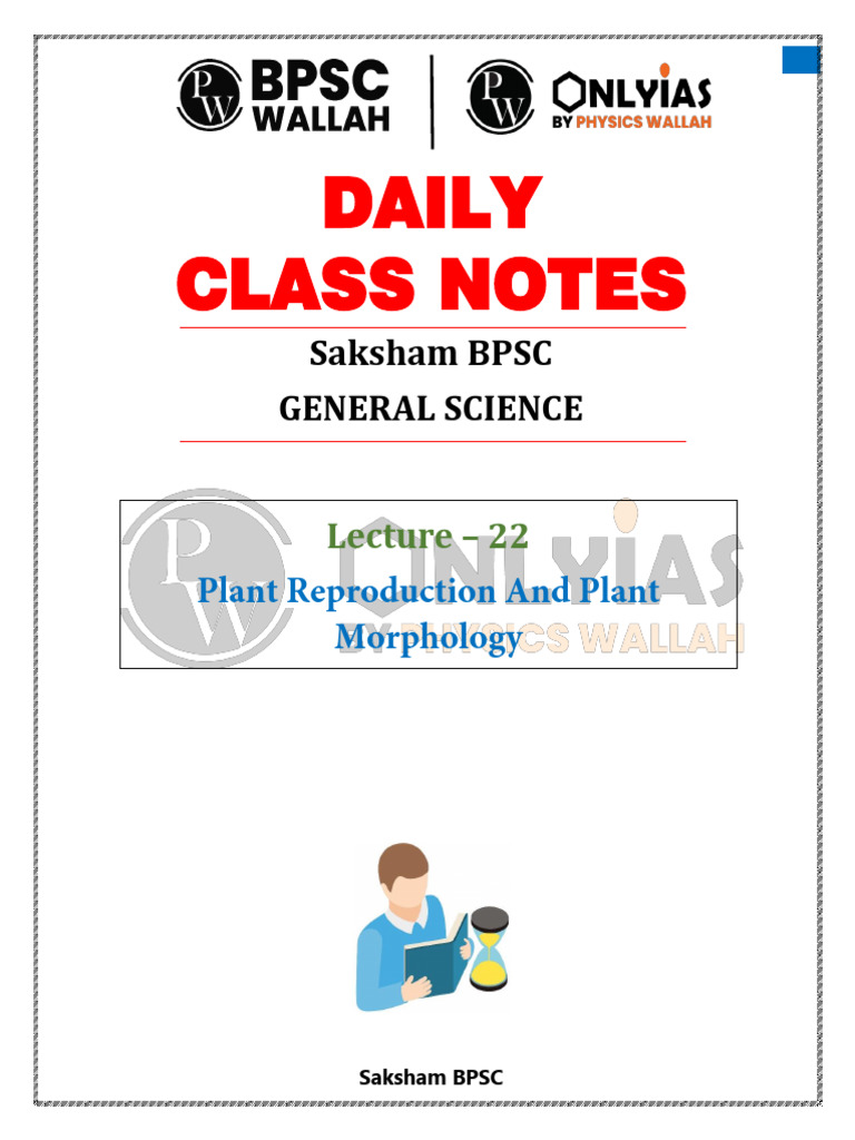 General Science 22 _ Daily Class Notes (English) | PDF | Flowers ...