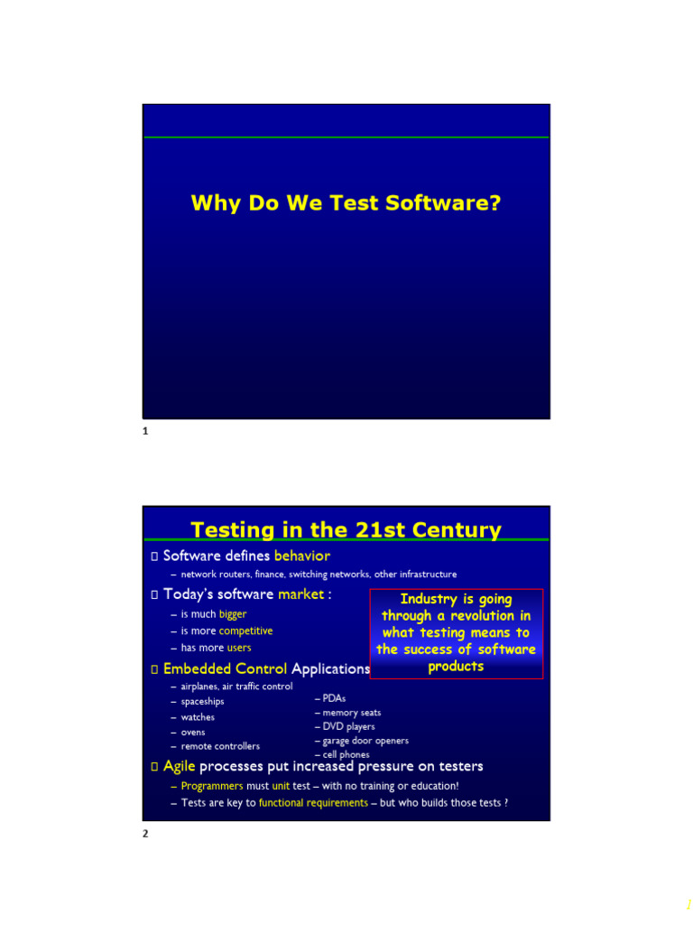 Lec07 | PDF | Software Testing | Systems Engineering