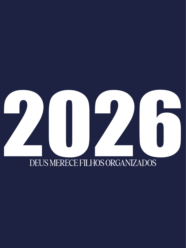 Calendário e Metas 2026 para Filhos de Deus | PDF