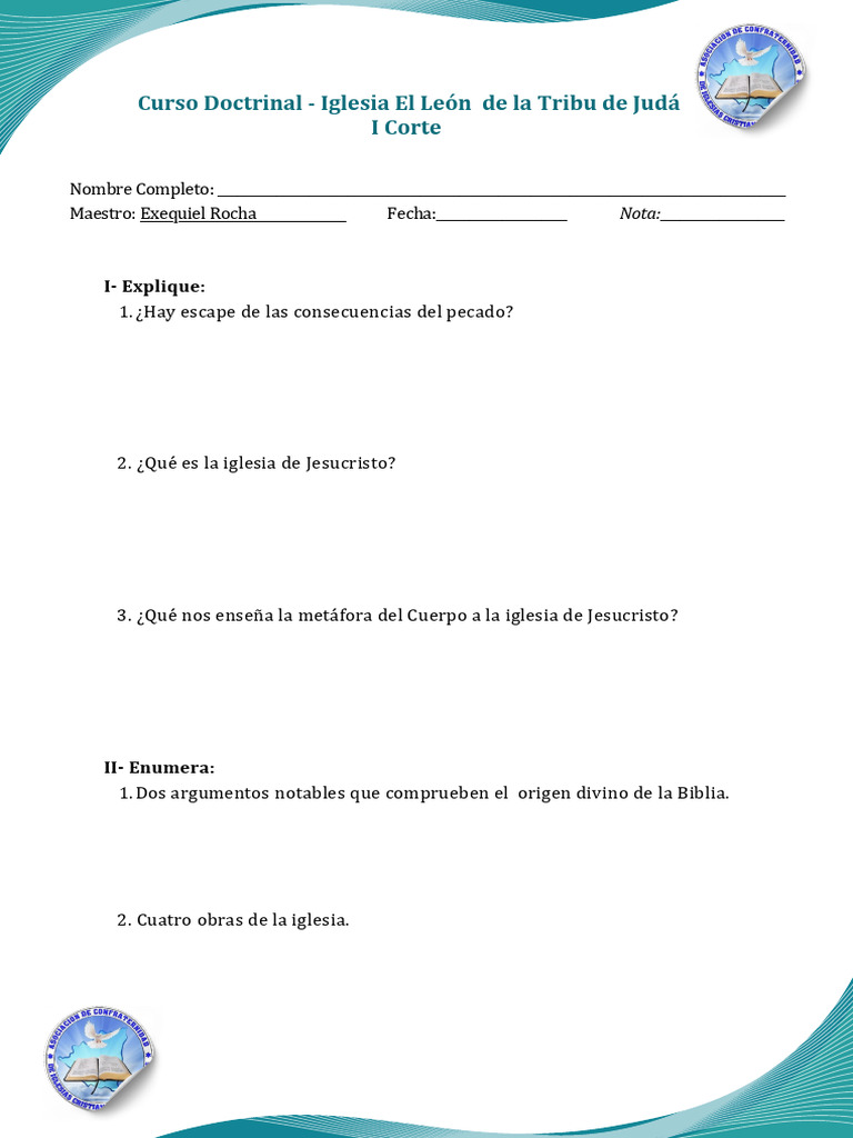Consecuencias del pecado y la iglesia de Cristo | PDF
