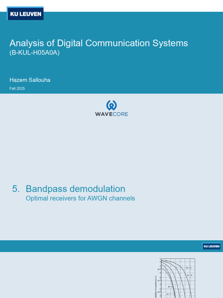Bandpass Demodulation in Digital Systems | PDF | Signal To Noise Ratio ...