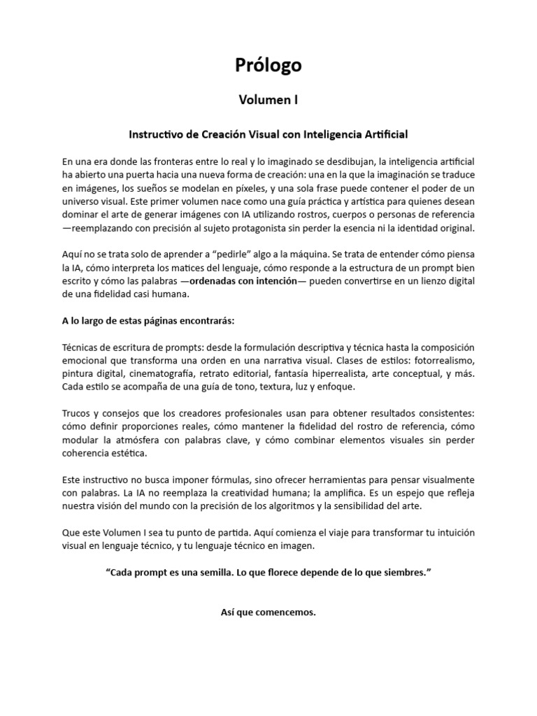 Guía de Prompts para IA Visual | PDF | Inteligencia artificial ...