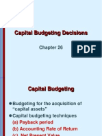 Capital Budgeting Decisions