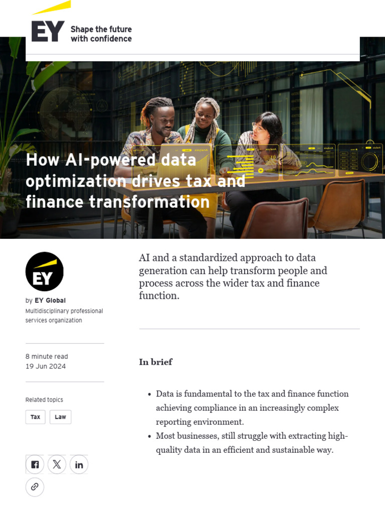 AI-Driven Data Optimization in Tax | PDF | Artificial Intelligence ...