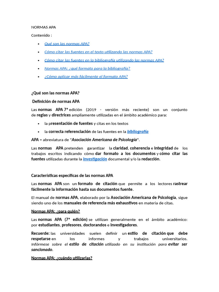 Guía Completa de Normas APA 7ª Edición | PDF | Estilo apa | Bibliografía