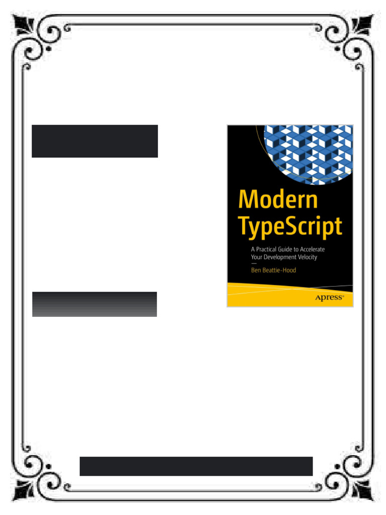 Modern TypeScript 1 / converted Edition Ben Beattie-Hood ebook ...